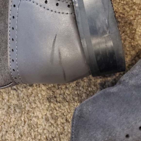 Men's Gray Suede Boots - Picture 4 of 8